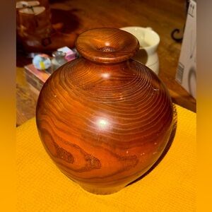 Vintage Wooden Vase